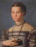 Agnolo Bronzino Portrait of a Little Gril with a Book oil painting reproduction